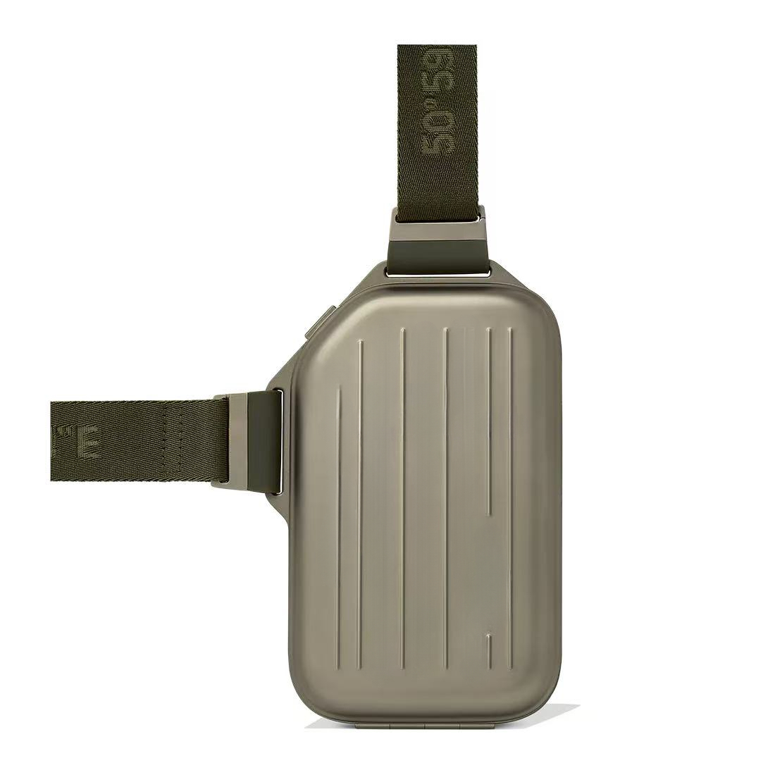 Chalk Bag Bouldering - 2026 ライトラグジュアリー RMWA シングルショルダー縦型アルミマグネシウム合金クロスボディバッグ シルバー スタイリッシュなトラベルバッグ