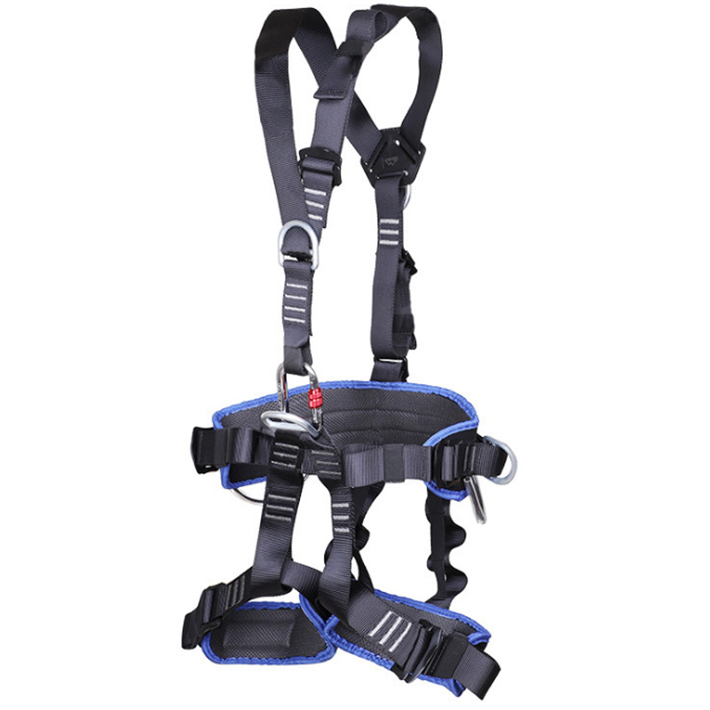 Harness Climbing Adjustable - 登山や山岳救助用の耐久性のあるナイロン製の調節可能な全身安全帯