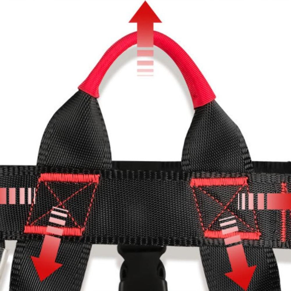 Harness Climbing Adjustable - ウエストサポートアウトドアスポーツハーネス強力な安全ロッククライミングハーネス調節可能な高容量クライミング半身安全ベルト