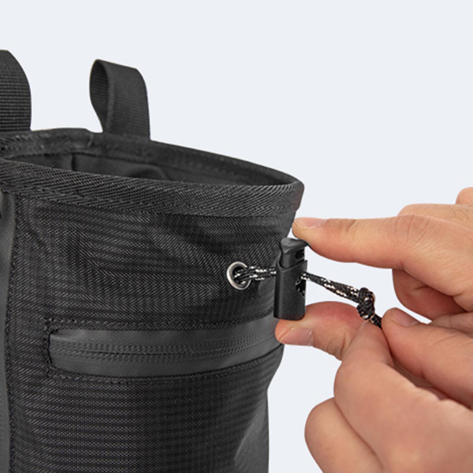 Chalk Bag Bouldering - クライミングチョークバッグ防水調節可能なウエストベルトパウダーサックチョークバッグボルダリング体操ゴルフジムボウリングリフティング用