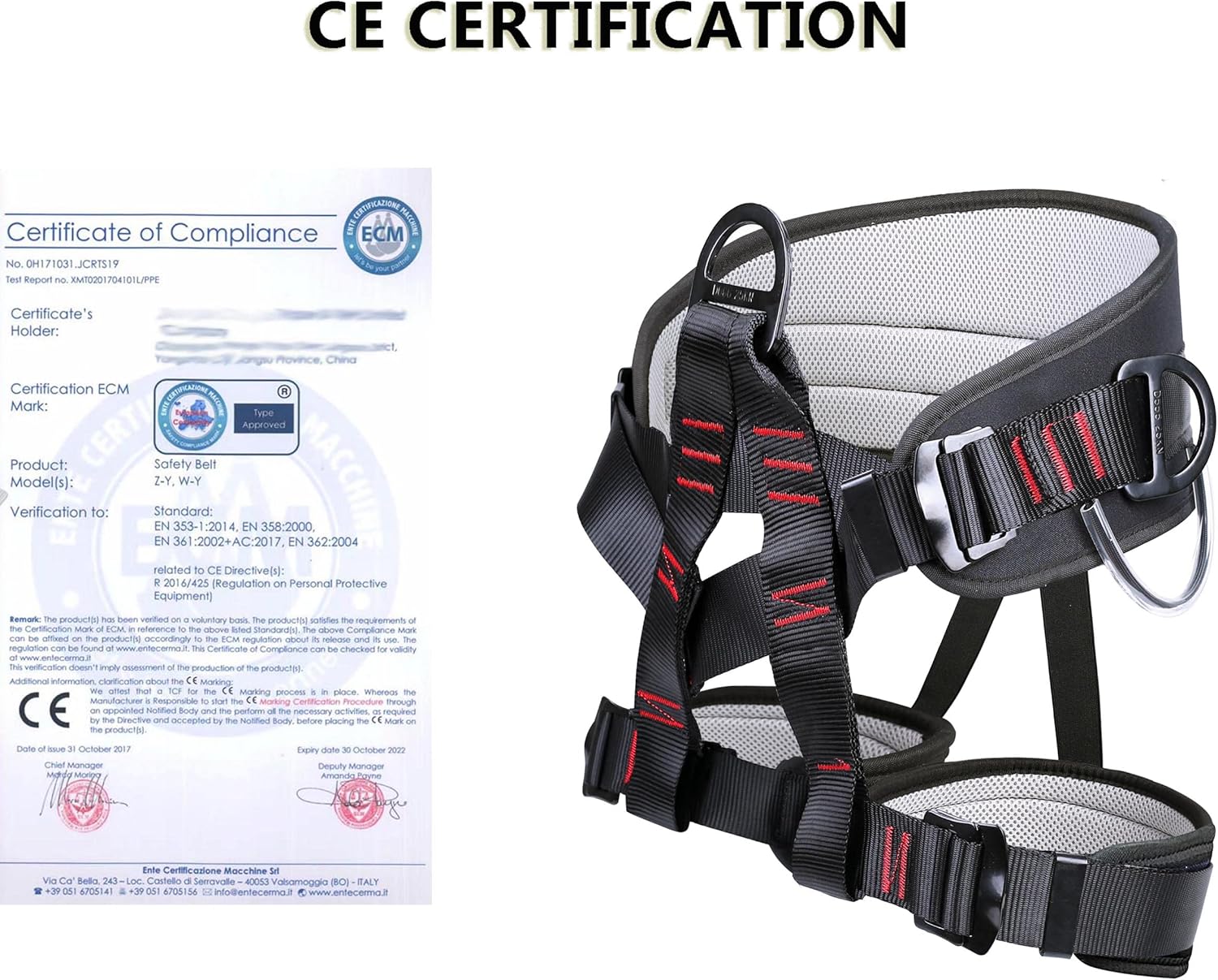 調整可能なクライミングハーネス、消防救助、ロッククライミング - Harness Climbing Adjustable のレビューと価格