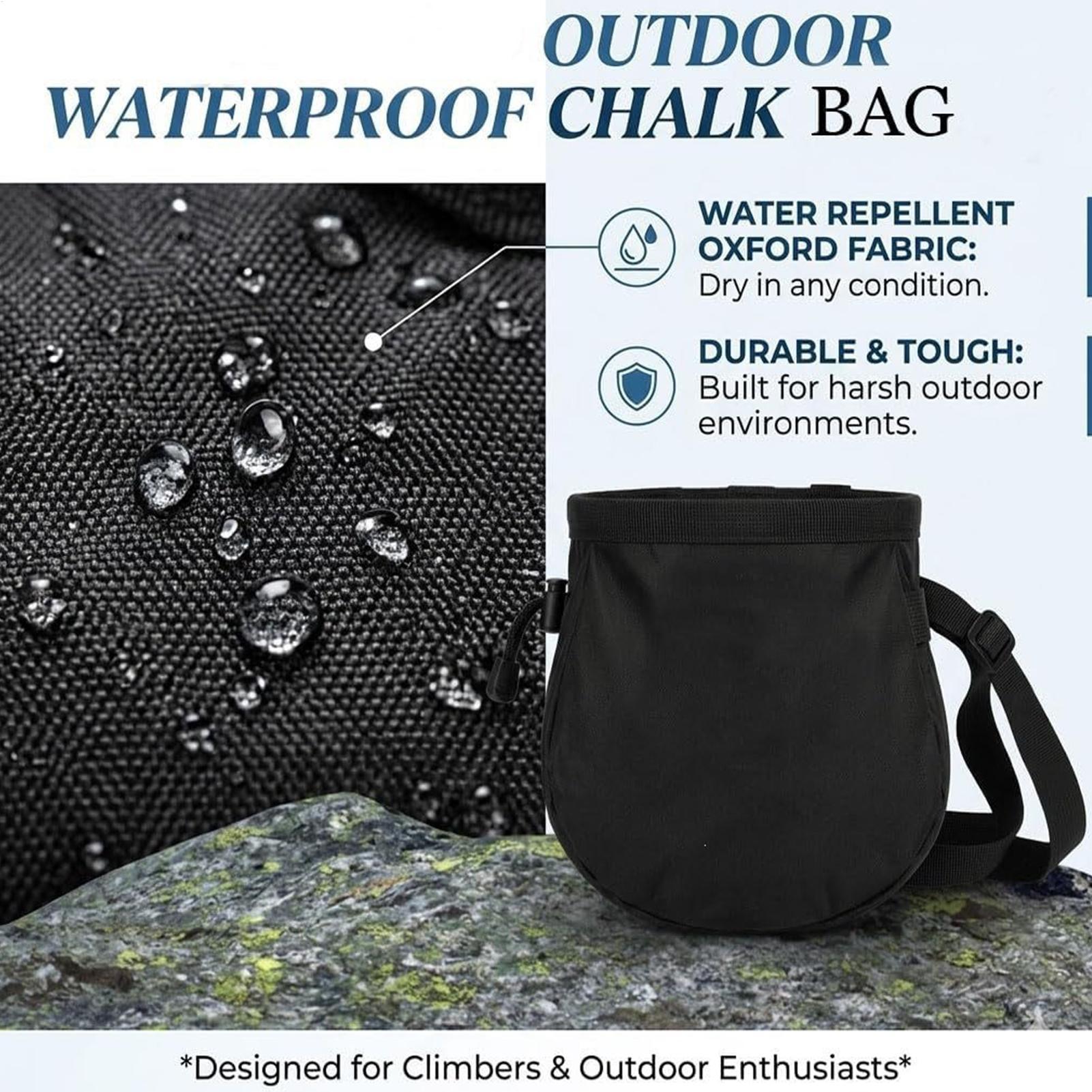 ロッククライミングチョークバッグ 防水巾着ポーチ ポケット＆ - Chalk Bag Bouldering のレビューと価格