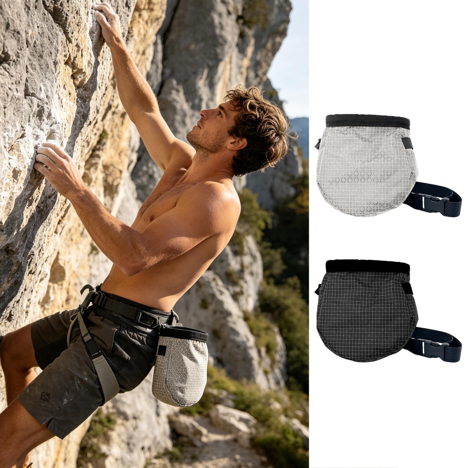 防水ロッククライミングチョークバッグ調節可能なベルトポータブ - Chalk Bag Bouldering のレビューと価格