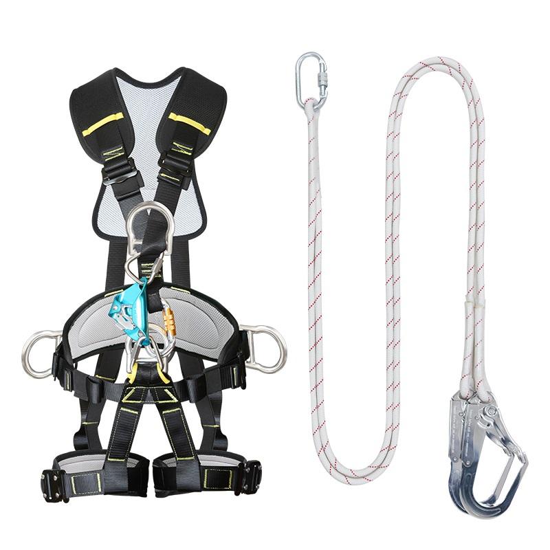 調節可能な安全ロープ、フルボディアウトドアロッククライミング - Harness Climbing Adjustable のレビューと価格