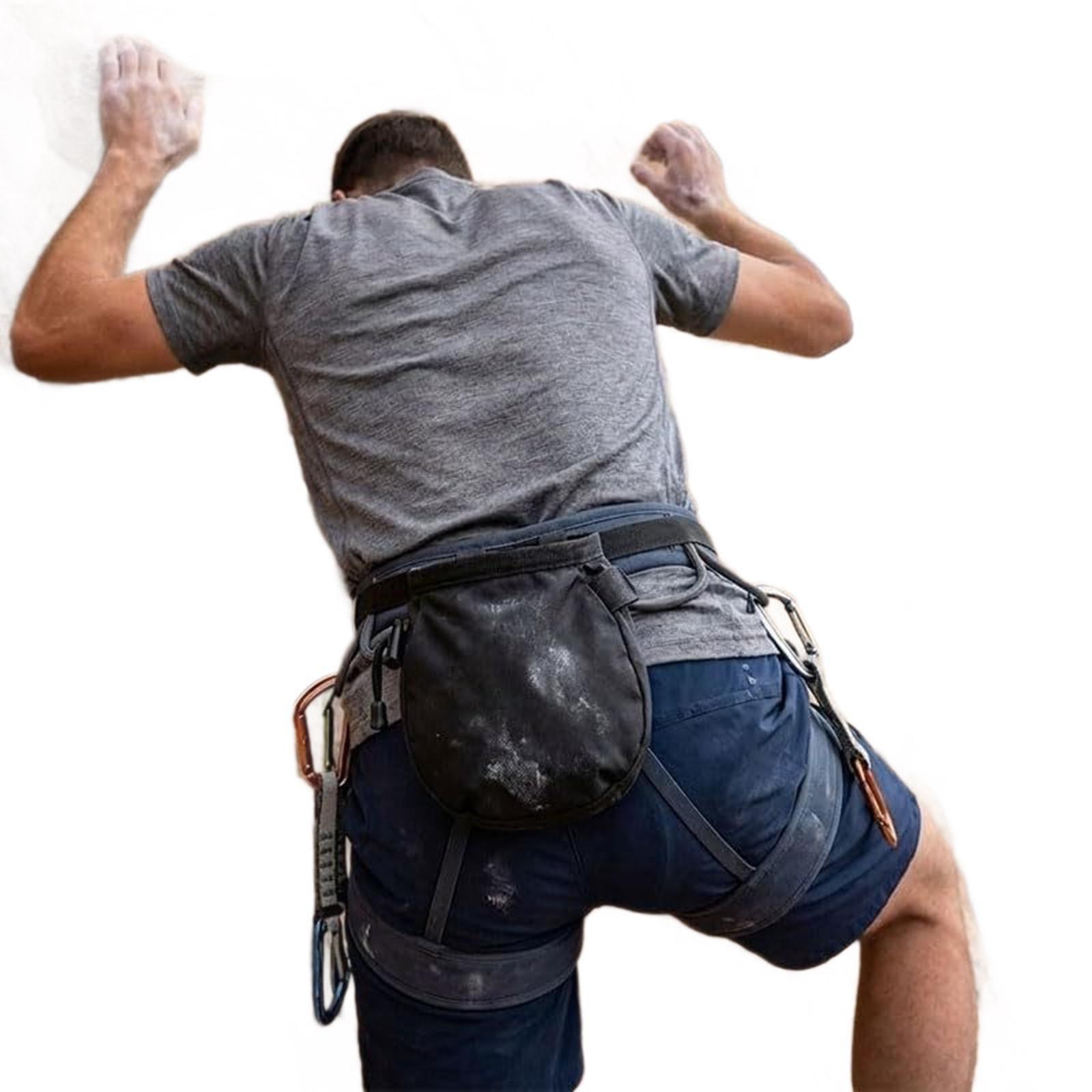 ロッククライミング用チョークバッグ 調節可能 軽量 男女兼用 - Harness Climbing Adjustable のレビューと価格