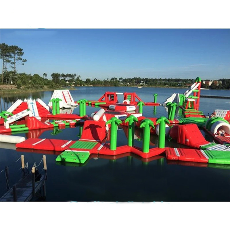 巨大なインフレータブルウォーターパークゲーム、屋外障害物コー - Outdoor Adventure Course のレビューと価格