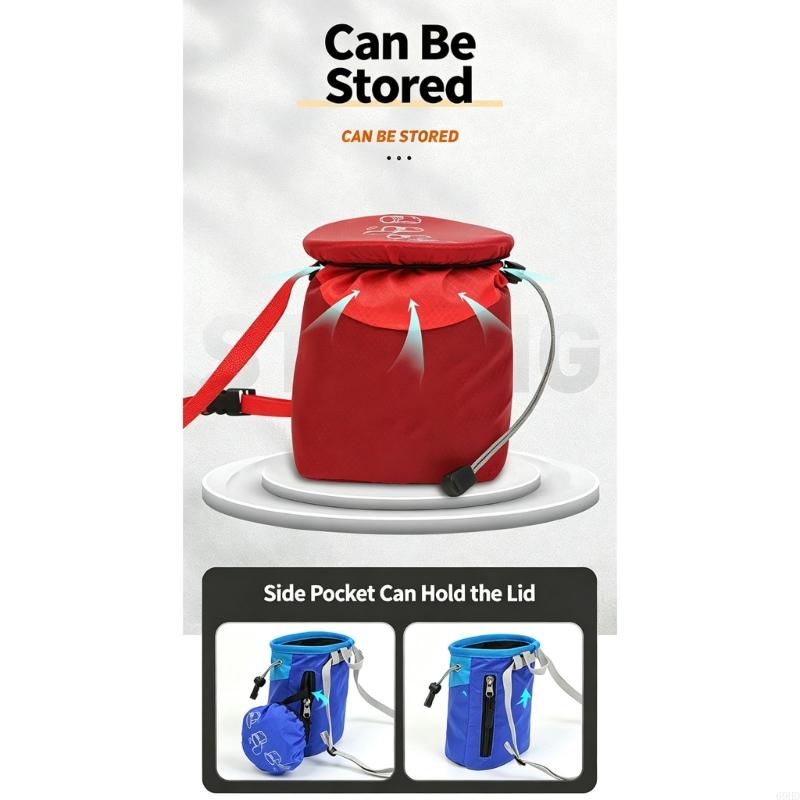 ロッククライミンググリップチョークバッグ、コードトップ、ウェ - Chalk Bag Bouldering のレビューと価格