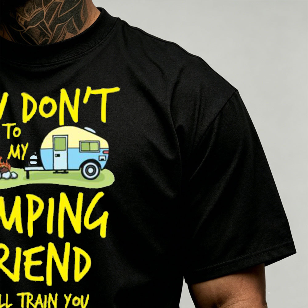 キャンプ キャンパートレーラー グラフィック メンズ Tシャ - Outdoor Adventure Quotes Short のレビューと価格