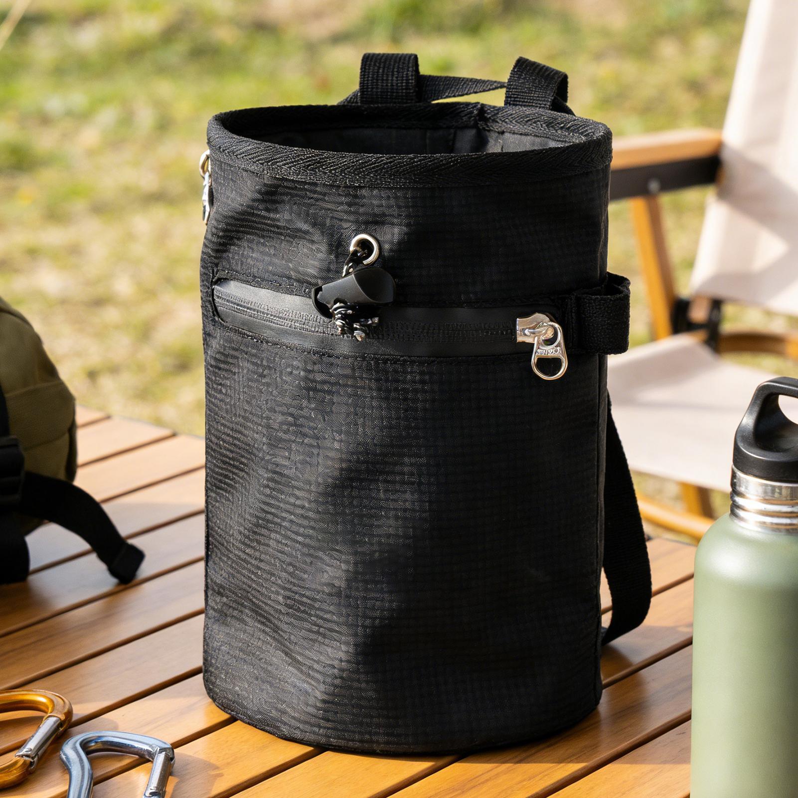 クライミングチョークバッグ防水調節可能なウエストベルトパウダ - Chalk Bag Bouldering のレビューと価格