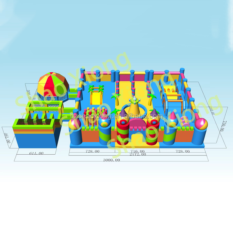 商業用インフレータブルトランポリンテーマバウンサーパーク遊園 - Outdoor Adventure Course のレビューと価格