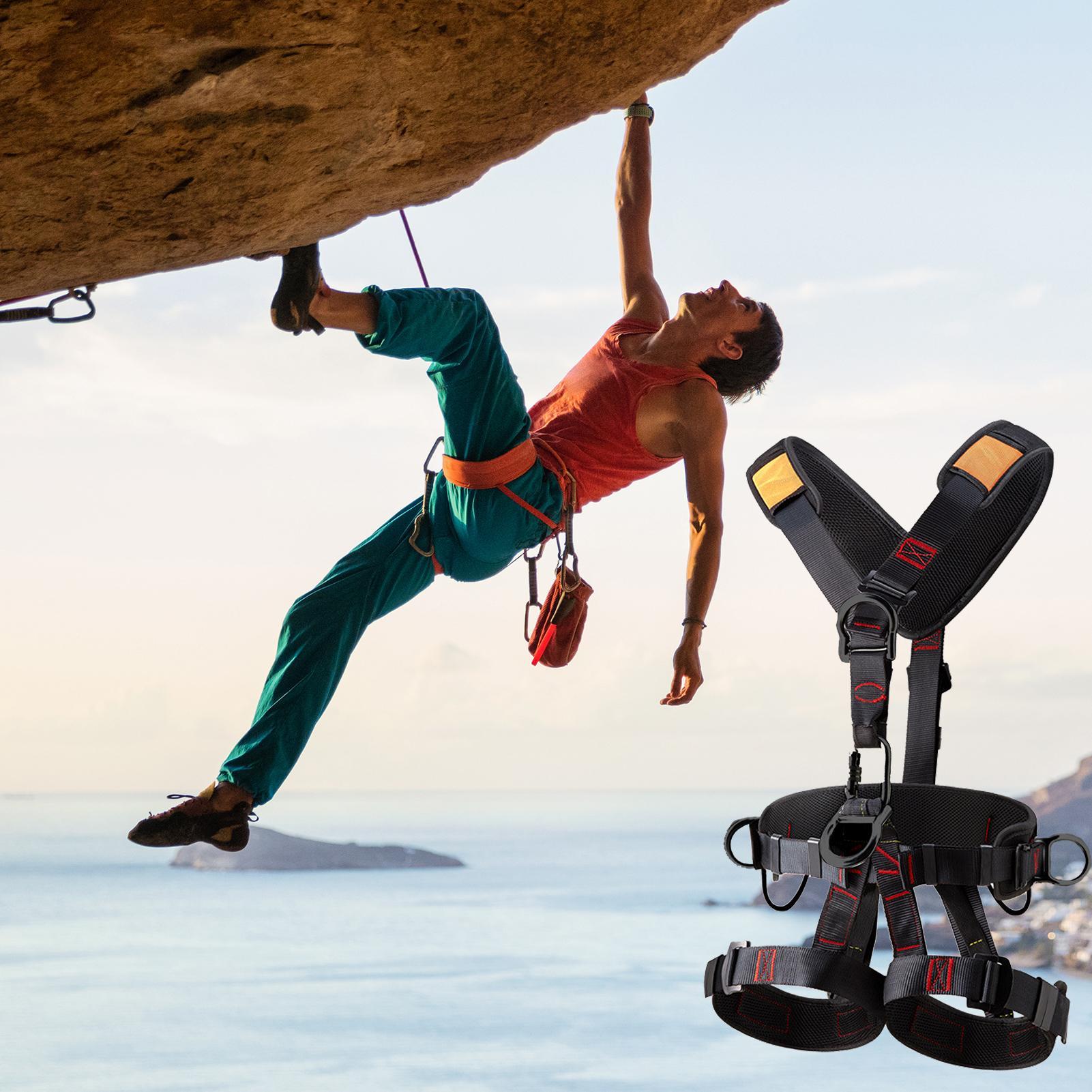 安全ハーネス落下防止キット調整可能なロッククライミングハーネ - Harness Climbing Adjustable のレビューと価格