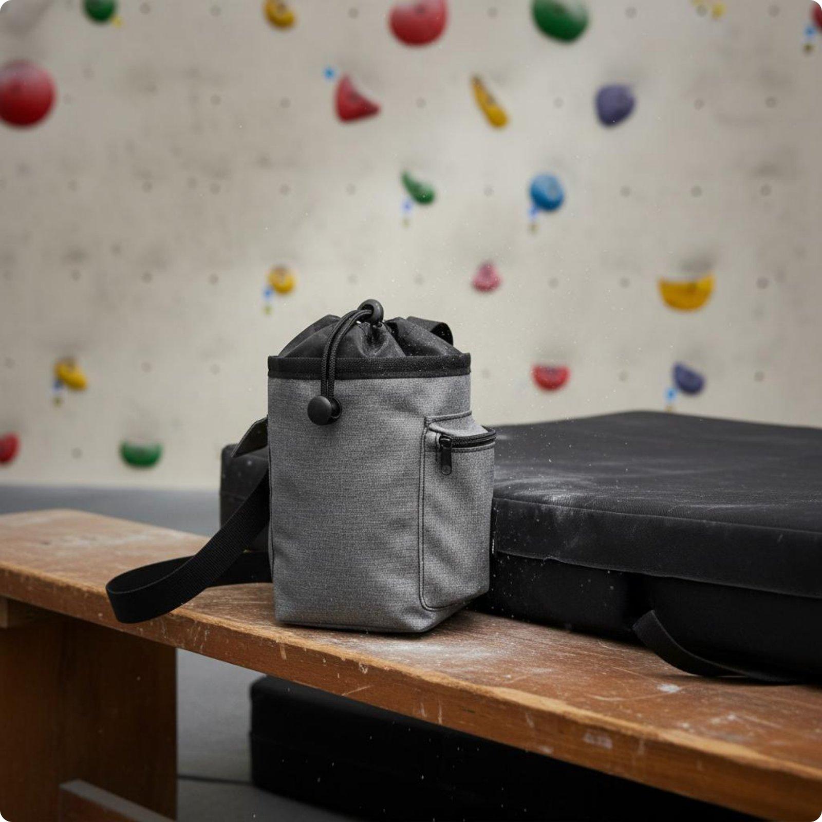 ボルダリングチョークバッグ 調節可能なベルト付き クライミン - Chalk Bag Bouldering のレビューと価格