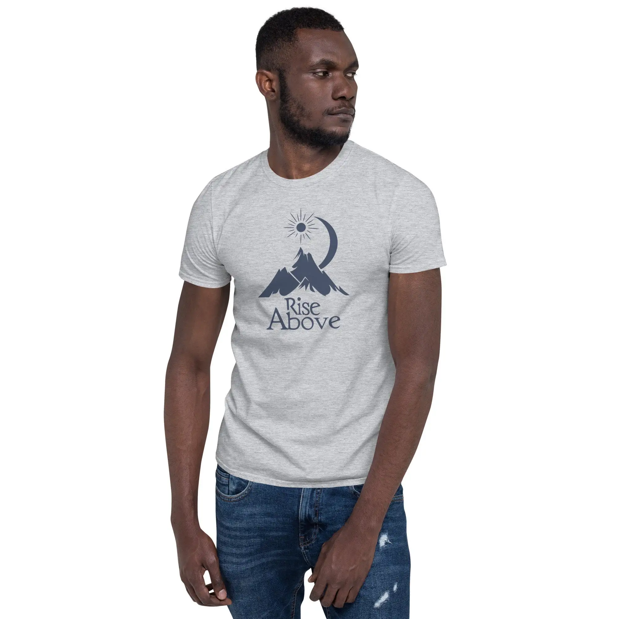 Rise Above Mountain Tシャツ インスピレ - Outdoor Adventure Quotes Short のレビューと価格